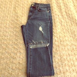 Madewell High Rise Slim Boyjean: Step Hem Edition